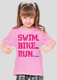 swim-bike-run dziewczynka