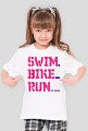 swim-bike-run dziewczynka