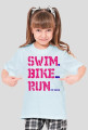 swim-bike-run dziewczynka