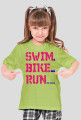 swim-bike-run dziewczynka