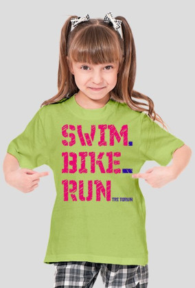 swim-bike-run dziewczynka