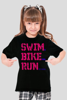 swim-bike-run dziewczynka