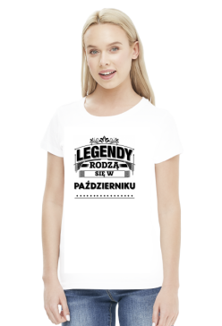 T-shirt legendy rodza sie w pazdzierniku