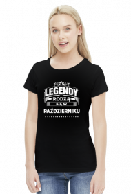 T-shirt legendy rodza sie w pazdzierniku