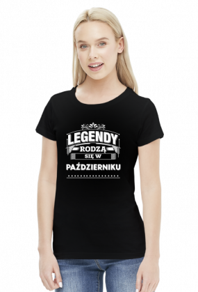 T-shirt legendy rodza sie w pazdzierniku