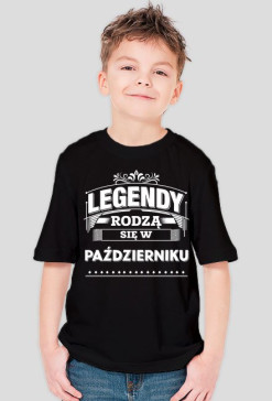 T-shirt legendy rodza sie w pazdzierniku