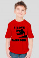 koszulka chłopięca I LOVE PARKOUR (kolor dowolny)