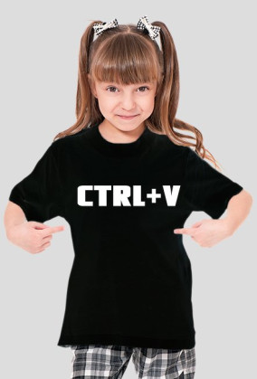 ctrl+v biały koszulka