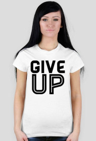 KOSZULKA DAMSKA - GIVE UP, jasne barwy
