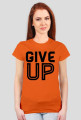 KOSZULKA DAMSKA - GIVE UP, jasne barwy
