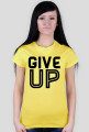 KOSZULKA DAMSKA - GIVE UP, jasne barwy