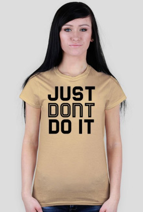KOSZULKA DAMSKA - DONT DO IT, jasne barwy