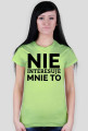 KOSZULKA DAMSKA - NIE INTERESUJE MNIE, jasne barwy