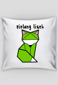 Poduszka - Zielony Lisek