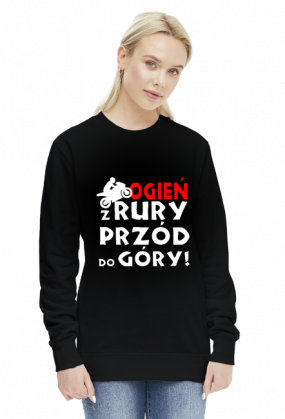 OGIEŃ Z RURY PRZÓD DO GÓRY - damska bluza motocyklowa
