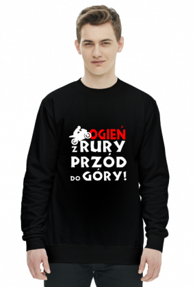 OGIEŃ Z RURY PRZÓD DO GÓRY - męska bluza motocyklowa