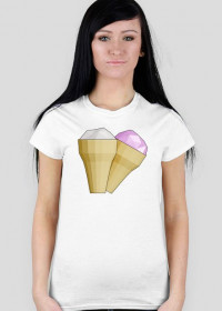 T-shirt "Lody" - kanciaste