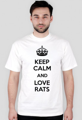 Keep Calm and Love Rats - biała