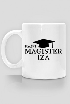 Kubek Pani magister z imieniem Iza