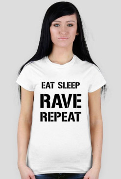 eat sleep woman t shirt