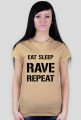 eat sleep woman t shirt