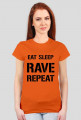eat sleep woman t shirt