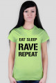 eat sleep woman t shirt