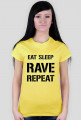 eat sleep woman t shirt
