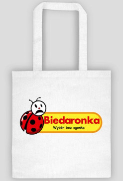 Torba obustronnie zadrukowana - Biedaronka