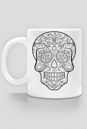 Kubek mexican skull black