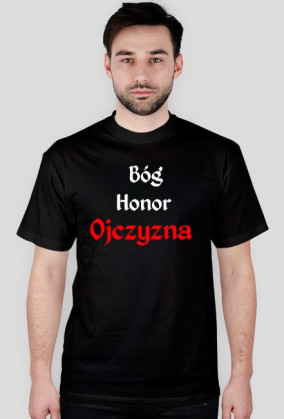 Koszulka Bóg Honor Ojczyzna