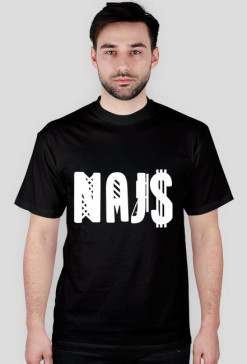 T-SHIRT NAJ$ BLACK MĘSKA