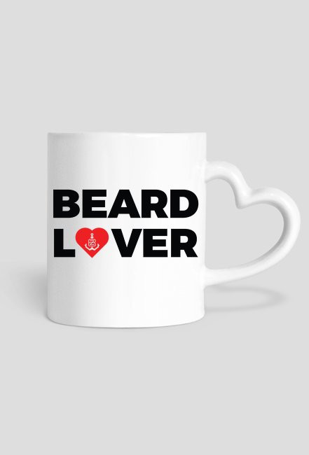 Kubek serce Beard Lover