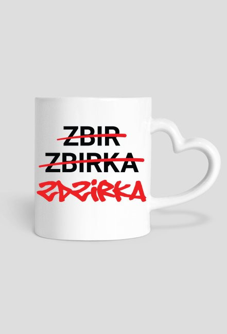 Kubek serce Zbir Zbirka Zdzirka