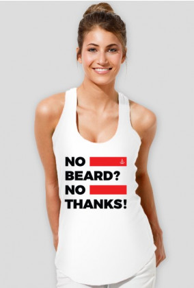 No Beard No Thanks bokserka - White