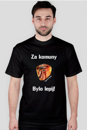 "Za komuny" - Koszulka męska (czarna)