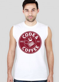 Koszulka bez rękawów "Code & Coffee"