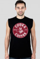 Koszulka bez rękawów "Code & Coffee"