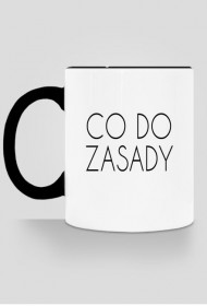 Kubek z czarnym uchwytem - Co do zasady