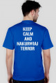 T-Shirt czarny i kolorowy keep calm and nakurwiaj terror