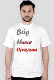 Koszulka Bóg Honor Ojczyzna