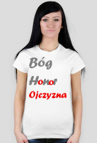 Koszulka Bóg Honor Ojczyzna