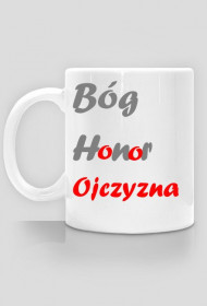 Kubek Bóg Honor Ojczyzna