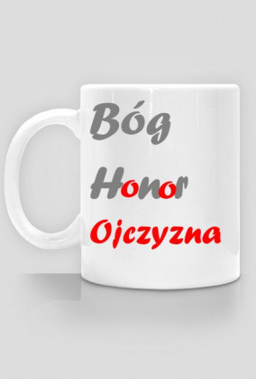Kubek Bóg Honor Ojczyzna