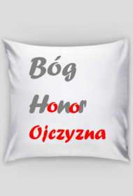 Poszewka Bóg Honor Ojczyzna