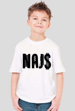 T-SHIRT NAJ$ WHITE CHŁOPIĘCY