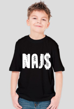 T-SHIRT NAJ$ BLACK CHŁOPIĘCA