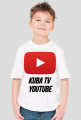 Zwykły t-shirt z logiem yt i nazwą kanału