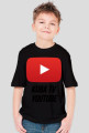 Zwykły t-shirt z logiem yt i nazwą kanału