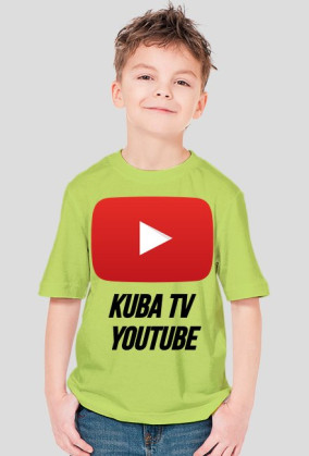 Zwykły t-shirt z logiem yt i nazwą kanału